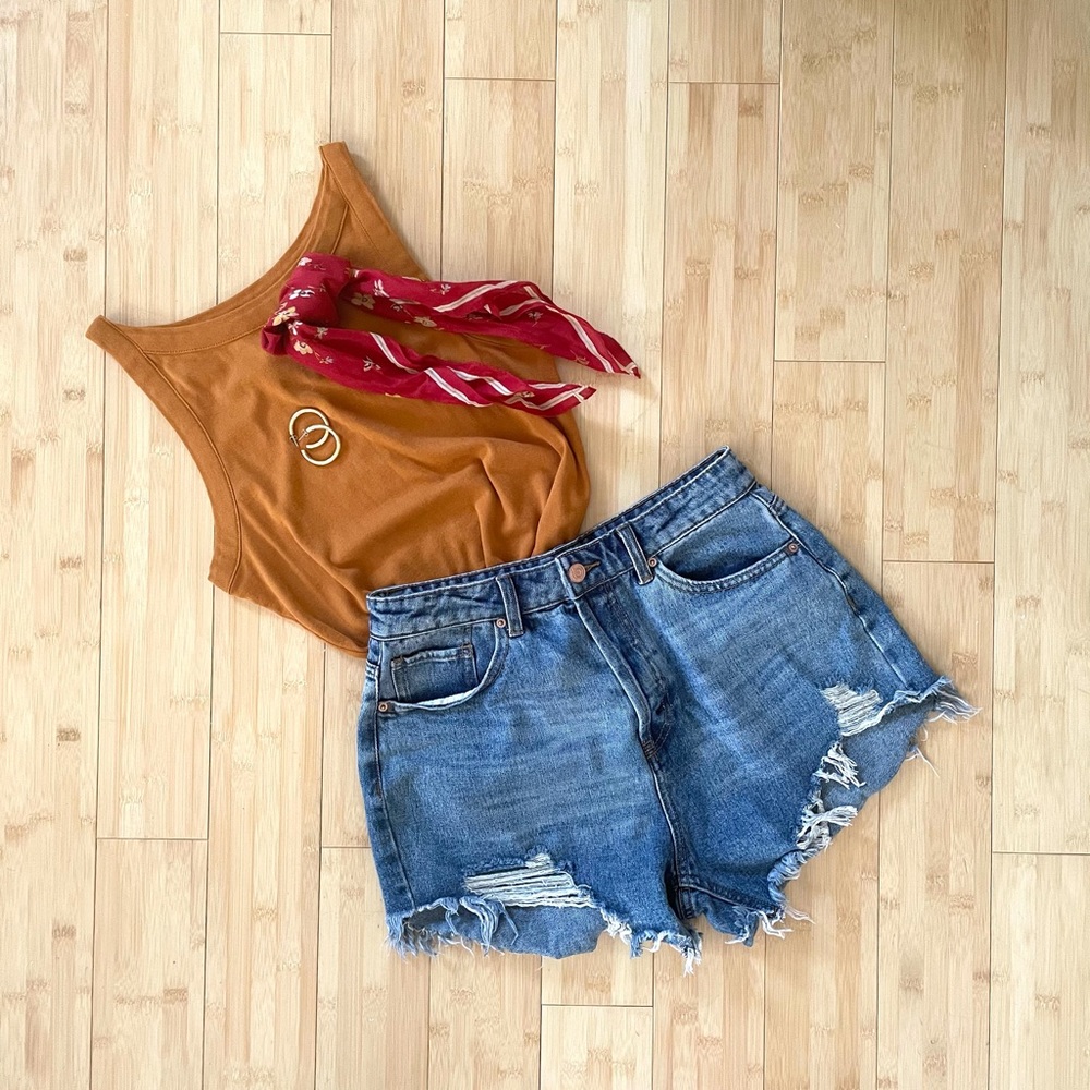 High Waisted Jean Shorts